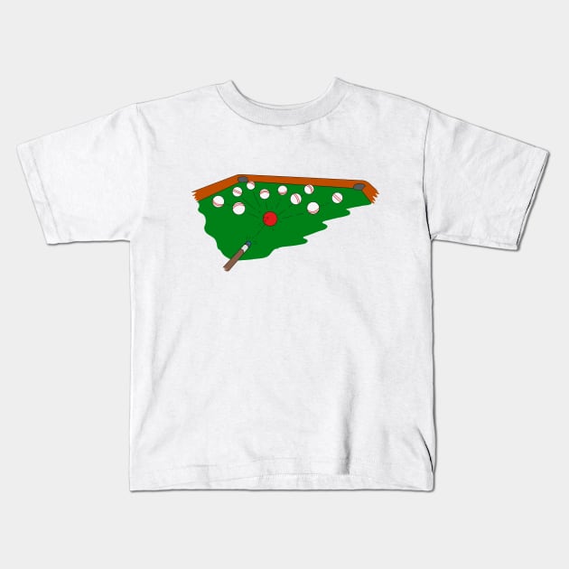 Billiar-bowls Kids T-Shirt by Jawes